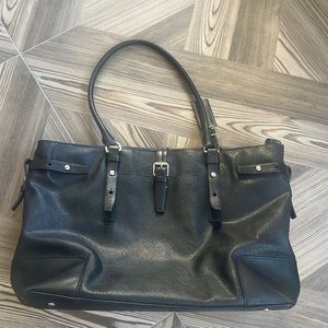 TUMI LEATHER TOTE